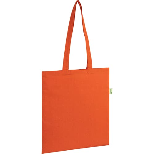 Seabrook Recycled 5oz Cotton Tote Bags in Orange
