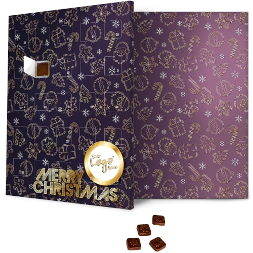 Christmas Icon Design Large Advent Calendars Printed with a Logo by Total Merchandise