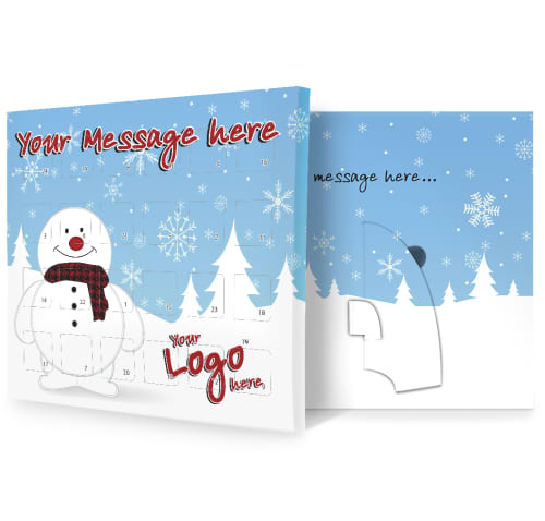 Snowman Design Personalised Advent Calendars Christmas Business Gifts