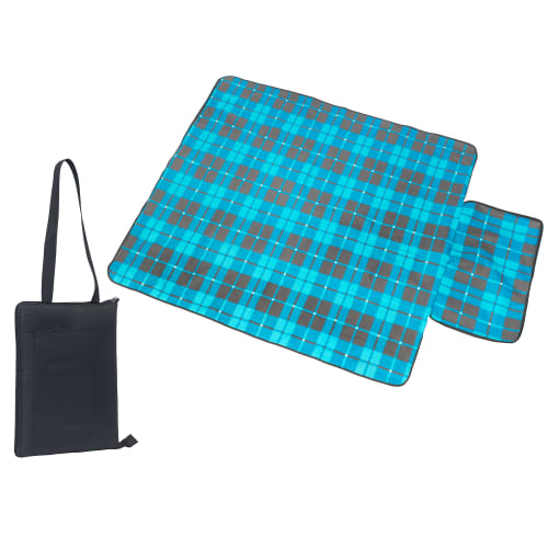 Black/Blue Grey Promotional Meadow Picnic Blanket for Summer Campaigns