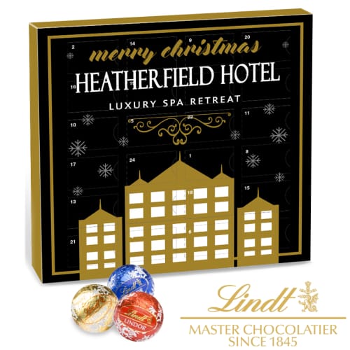 Promotional Luxury Lindt Chocolate Advent Calendars Christmas Giveaways