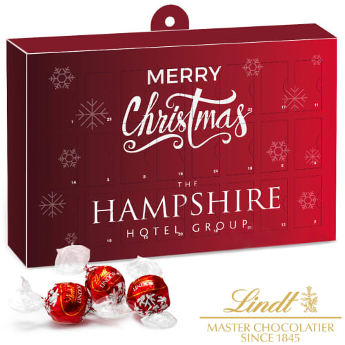 Branded Large Lindt Chocolate Advent Calendars Christmas Giveaways