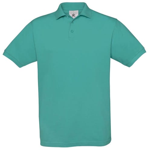 B&C Collection Luxury Soft Polo Shirts in Turquoise
