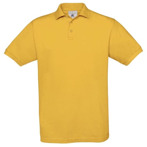 B&C Collection Luxury Soft Polo Shirts in Gold