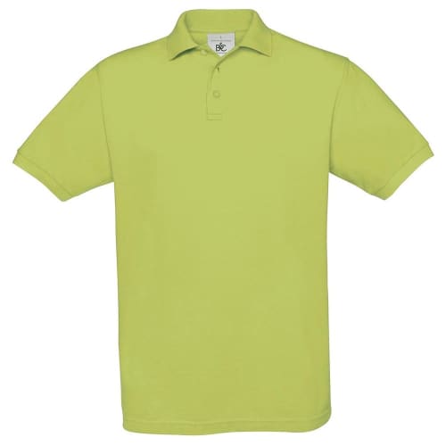 B&C Collection Luxury Soft Polo Shirts in Pistachio