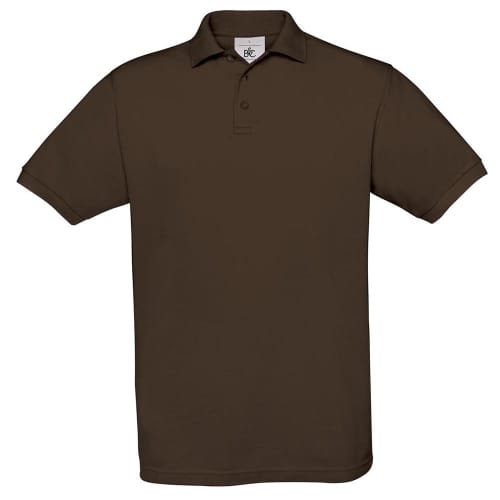 B&C Collection Luxury Soft Polo Shirts in Brown