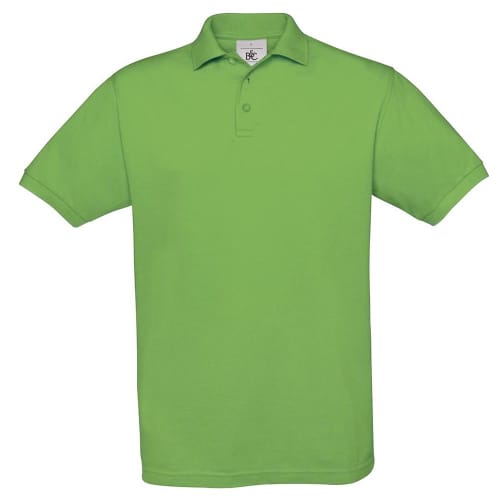 B&C Collection Luxury Soft Polo Shirts in Real Green