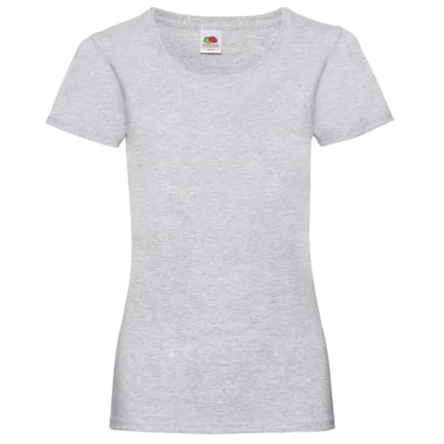 Custom Printed Ladies' T-Shirts Promotional Giveaways in Heather Grey
