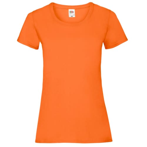 Fruit of the Loom Ladies Valueweight T-Shirts in Orange