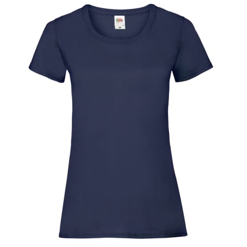 Fruit of the Loom Ladies Valueweight T-Shirts in Deep Navy