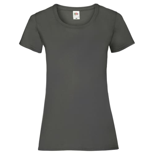 Fruit of the Loom Ladies Valueweight T-Shirts in Light Graphite