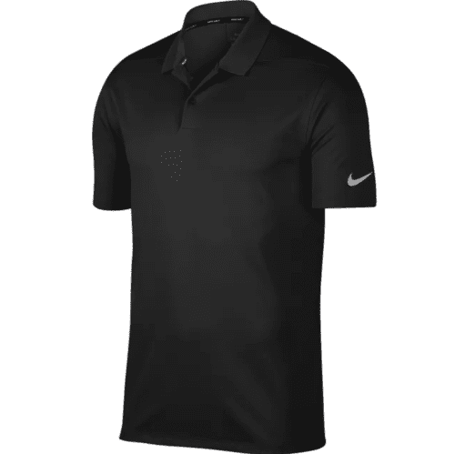 Custom Printed Nike Polo Shirts in Black/Cool Grey for Branded Sportswear