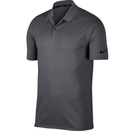Logo Printed Nike Polo Shirts in Dark Grey/Black for Sporting Events