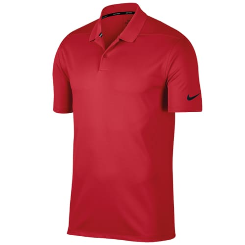 Corporate Nike Victory Polo Shirts in University Red/Black for Business Gifts