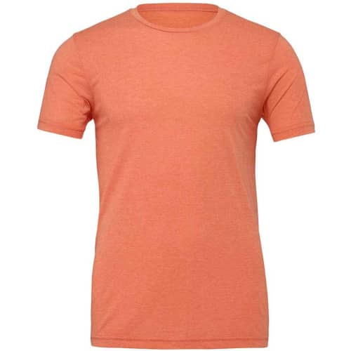 Unisex Jersey Crew Neck T Shirt in Orange