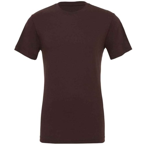 Unisex Jersey Crew Neck T Shirt in Brown