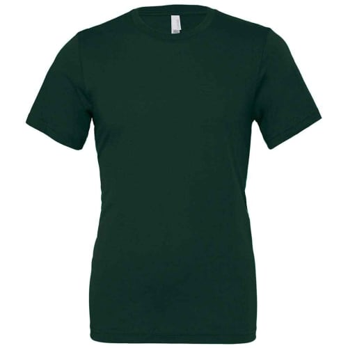 Unisex Jersey Crew Neck T Shirt in Forest Green