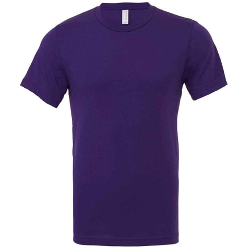 Unisex Jersey Crew Neck T Shirt in Team Purple