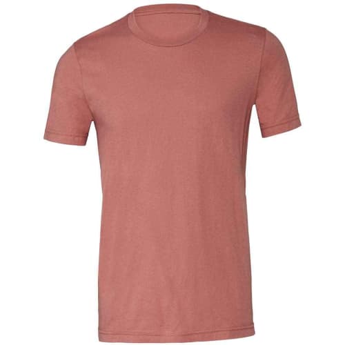 Unisex Jersey Crew Neck T Shirt in Mauve