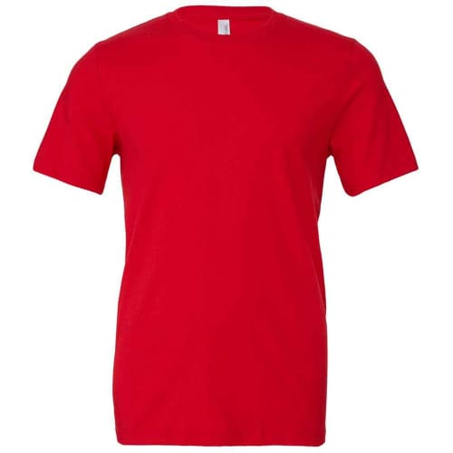 Unisex Jersey Crew Neck T Shirt in Red