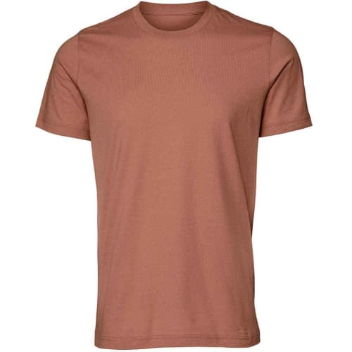 Unisex Jersey Crew Neck T Shirt in Terracotta