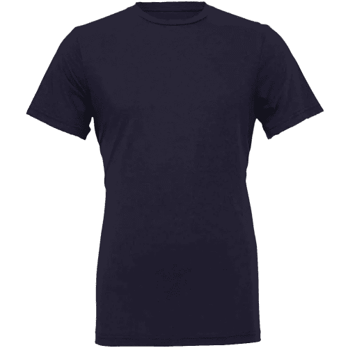 Unisex Jersey Crew Neck T Shirt in Navy