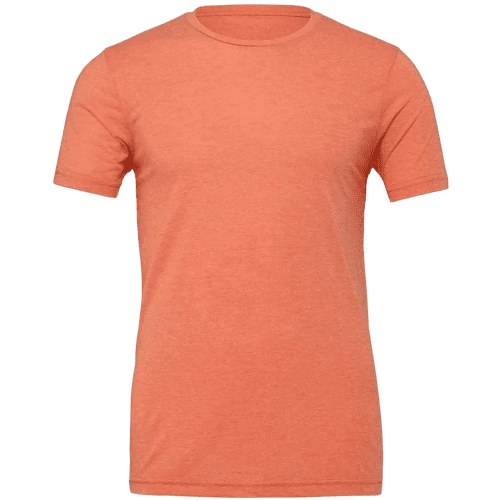 Unisex Jersey Crew Neck T Shirt in Orange