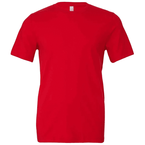 Unisex Jersey Crew Neck T Shirt in Red