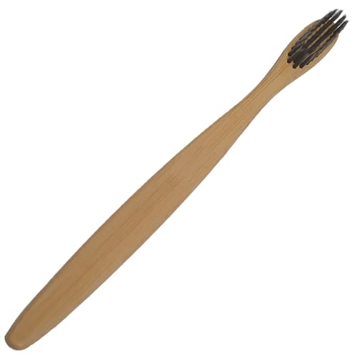 Branded Bamboo Toothbrushes with Charcoal Bristles Printed with a Logo by Total Merchandise