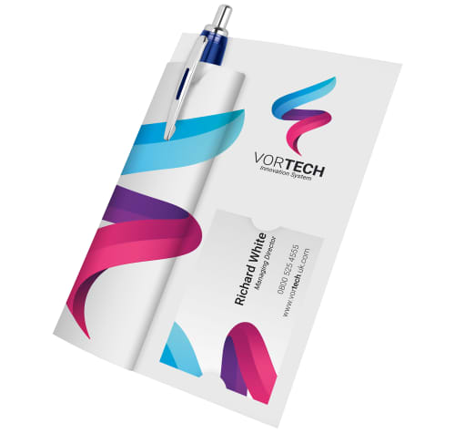 Custom printed Contour Pen & Business Card Sets for Promotional Giveaways