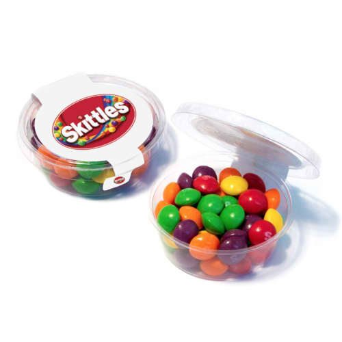 Corporate Branded Skittles in an Eco-friendly Pot with a Printed Label from Total Merchandise