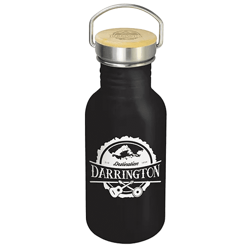 Black Promotional Canteen Metal Drinks Bottles for marketing