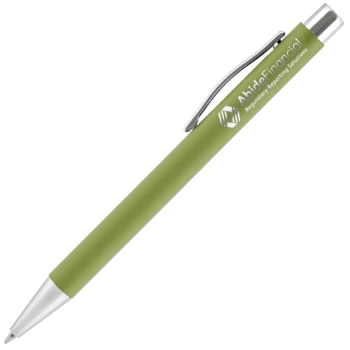 Low cost promotional merchandise branded pens in green