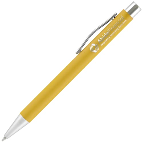 Yellow Travis Pens with soft touch barrels at great low pries