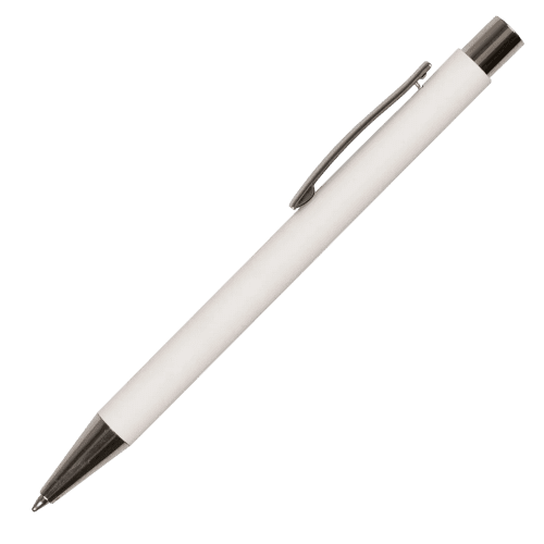 Travis Soft Touch Ballpens in White