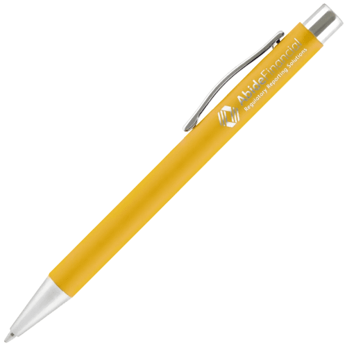 Yellow Travis Pens with soft touch barrels at great low pries