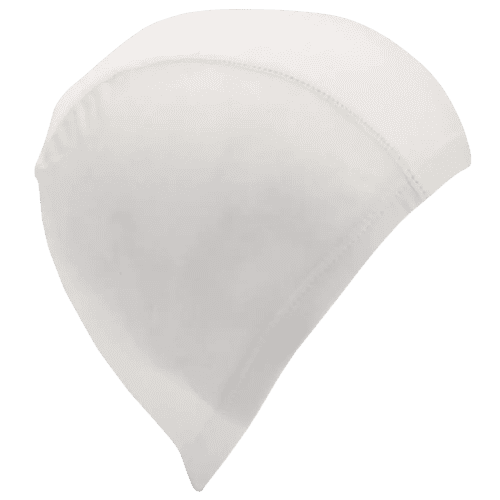 White Corporate Branded Swim Hats to Promote Your Local Swimming Pool