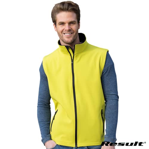 Promotional Result Core 2 Layer Softshell Bodywarmers for Staff Uniform