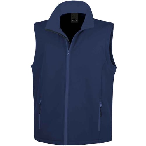 Result Core Men's 2 Layer Softshell Bodywarmers in Navy