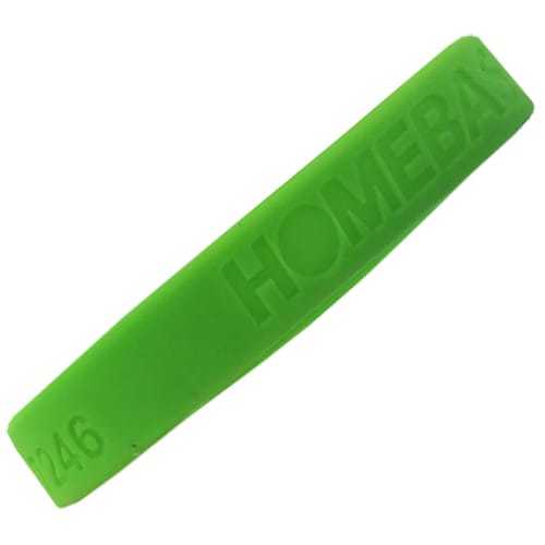 Custom branded Debossed Silicone Wristbands with logo