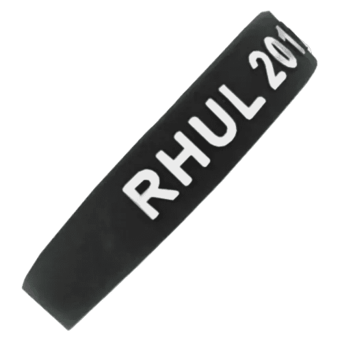 Embossed Silicone Wristbands in Black