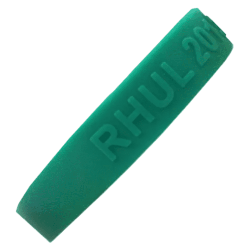 Promotional Embossed Silicone Wristbands with your design from Total Merchandise