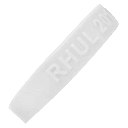 Embossed Silicone Wristbands in White