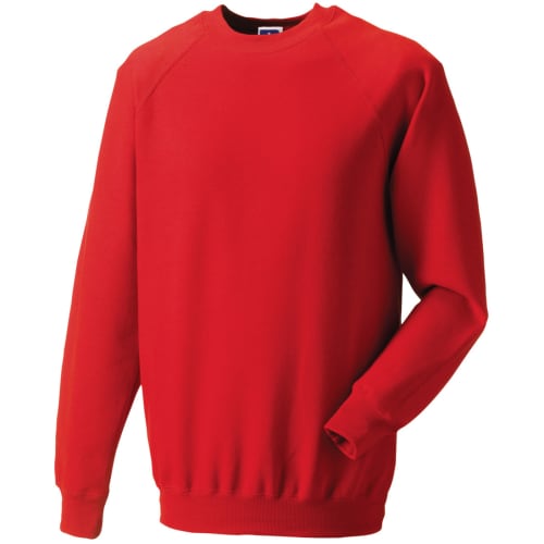 Custom Printed Sweatshirts for Branding in Bright Red