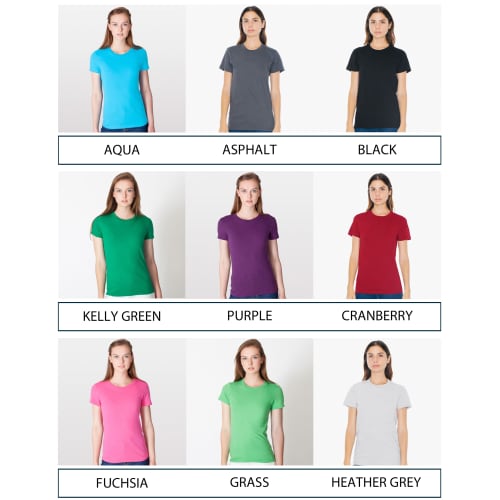 American Apparel Ladies Fine Jersey T-Shirts