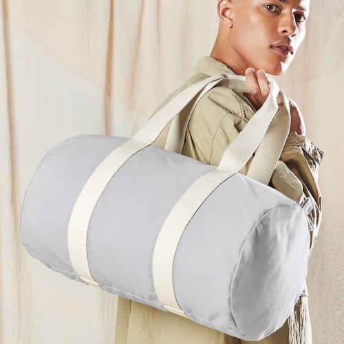 Organic Cotton Barrel Bags