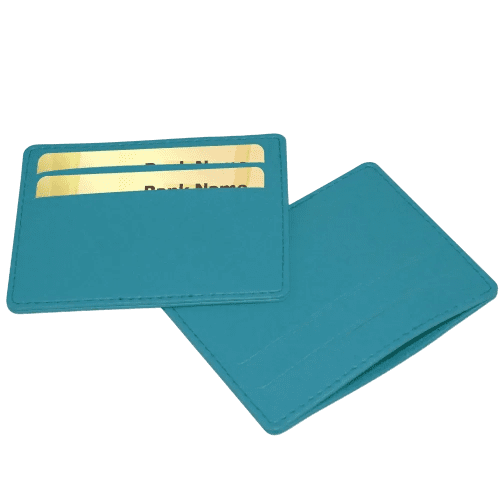 Branded Slimline Credit Card Case with a design from Total Merchandise - Mid Blue