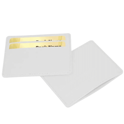 Promotional printed Slimline Credit Card Case with a design from Total Merchandise - White