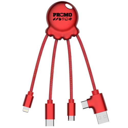 Promotional Xoopar Octopus Metallic Charging Cables for Giveaways
