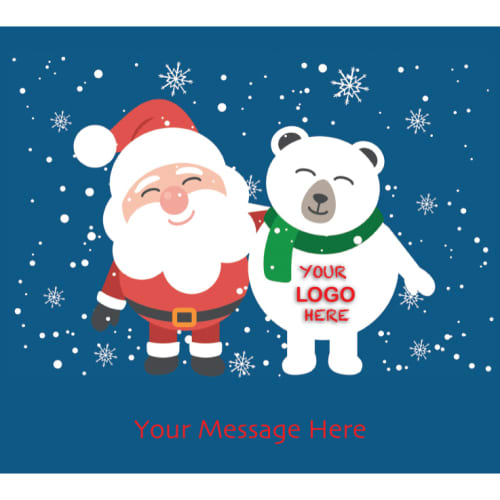 Santa & Polar Bear Design Desktop Advent Calendars from Total Merchandise